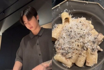 Jungkook séfként tündökölt élő adásban – trüffelkrémes tésztát főzött a rajongóknak