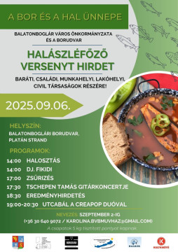 A Bor és a Hal Ünnepe – Halászléfőző verseny Balatonbogláron