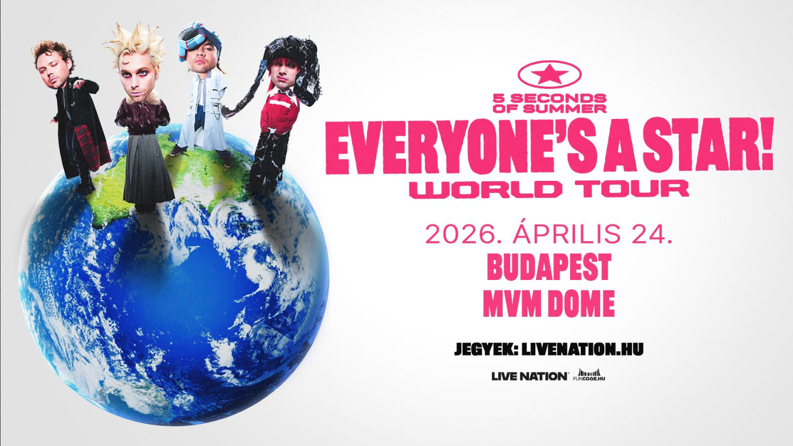 A 5 Seconds of Summer visszatér Budapestre – új albummal és világkörüli turnéval!